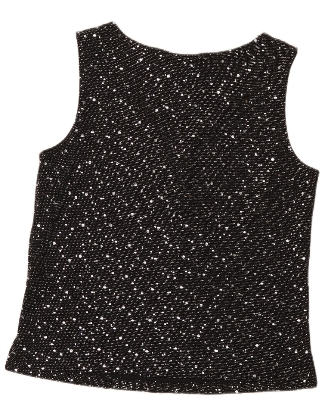 Camicetta senza maniche da donna Wallis UK 14 Nylon maculato nero medio