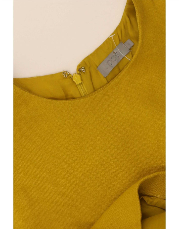 Abito a trapezio senza maniche da donna Cos IT 42 giallo medio
