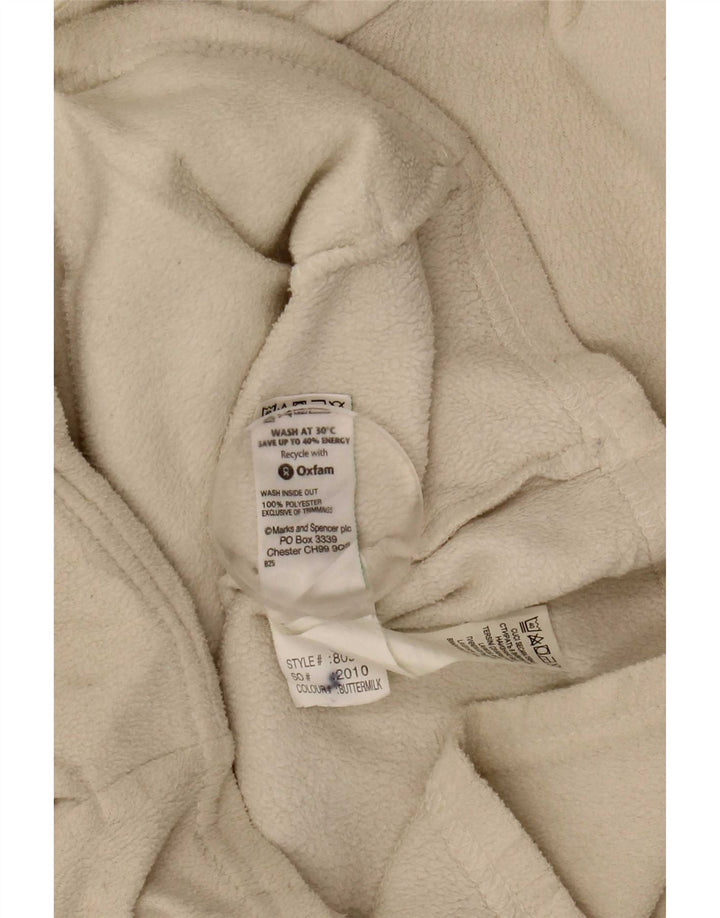 Giacca in pile da donna Marks & Spencer UK 12 Poliestere beige medio