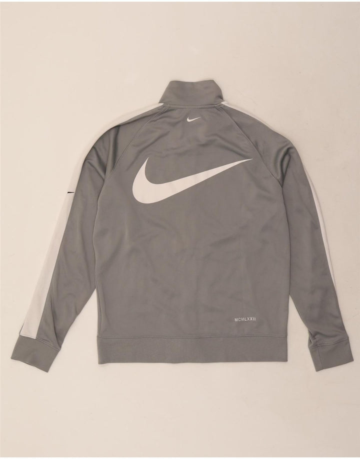 Giacca da tuta grafica Nike Swoosh da uomo, colore grigio medio