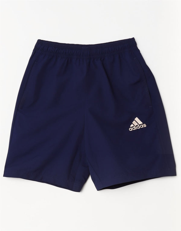 Pantaloncini sportivi regolari da uomo Adidas Small blu navy sportivi