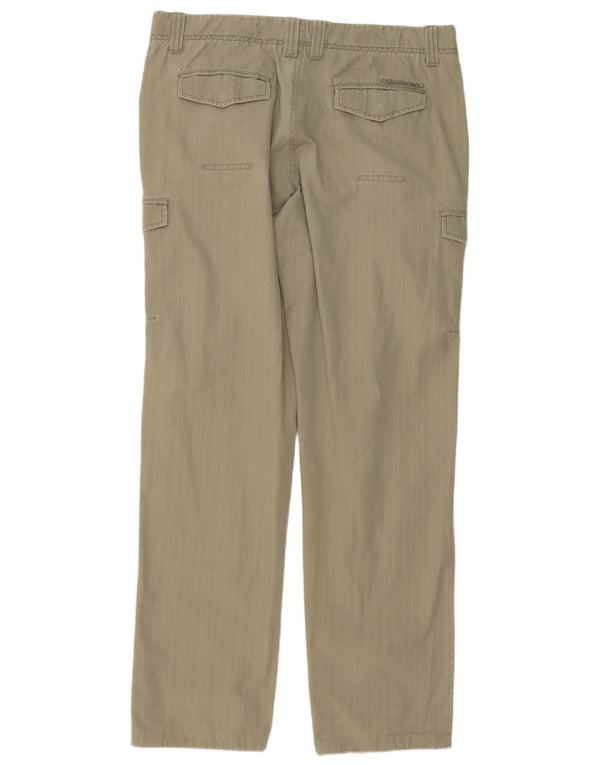 Pantaloni cargo dritti da uomo Calvin Klein Jeans W34 L34 cotone kaki