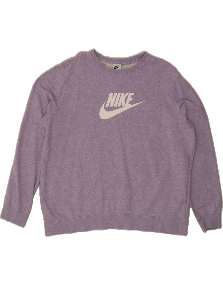 NIKE Womens Oversized Sweatshirt Jumper UK 18 XL Pink Cotton Vintage Nike and Second-Hand Nike from Messina Hembry 