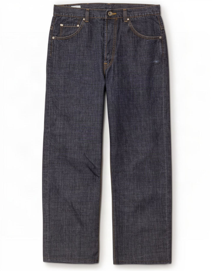 Jeans dritti da uomo Lacoste taglia 42 media W32 L28 cotone blu navy