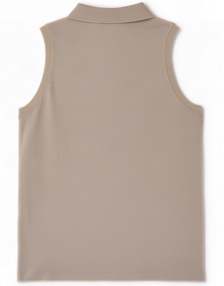 Polo senza maniche da donna Lacoste taglia 40 grigio medio