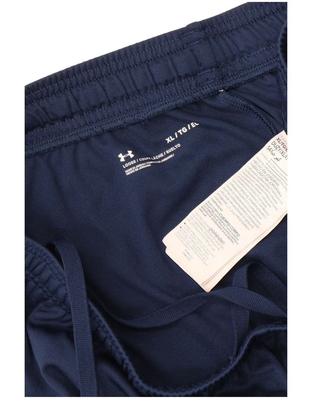 Pantaloncini sportivi grafici da uomo UNDER ARMOR XL poliestere blu navy