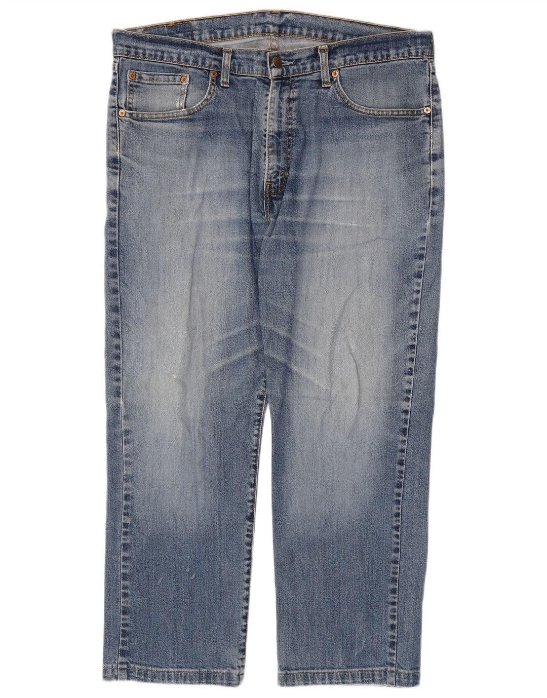 Jeans dritti da uomo LEVI'S W38 L27 cotone blu