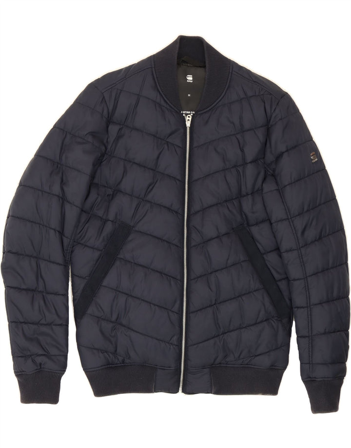 G-STAR Mens Padded Jacket UK 38 Medium Navy Blue Polyamide Vintage G-Star and Second-Hand G-Star from Messina Hembry 