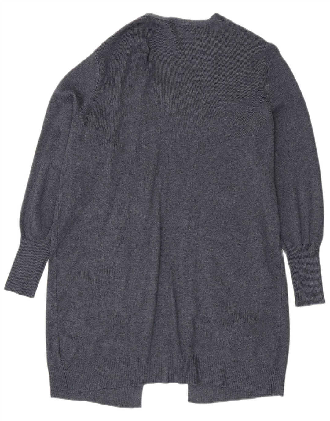 Maglione cardigan lungo da donna Marks & Spencer UK 14 medio blu navy