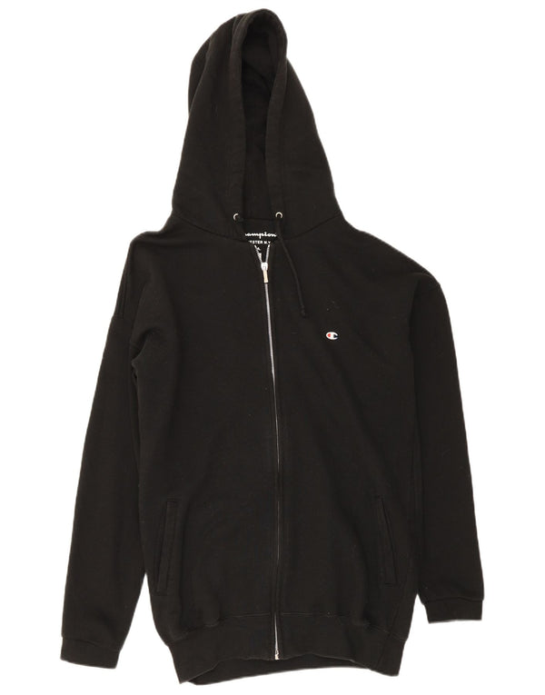Maglione con cappuccio e zip da uomo Champion 2XL cotone nero