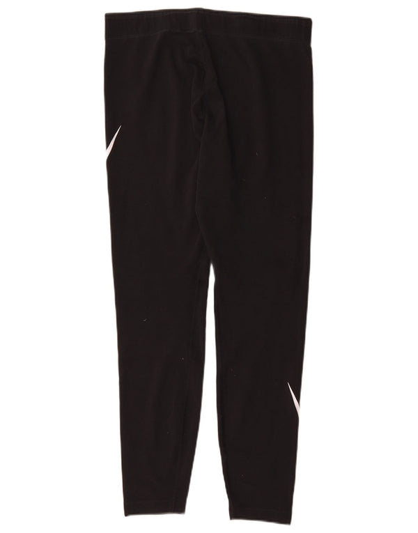 Leggings grafici da donna Nike UK 14 grande poliestere nero