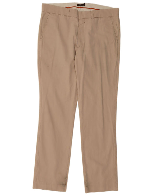 DOCKERS Pantaloni chino dritti da uomo W36 L32 in cotone beige