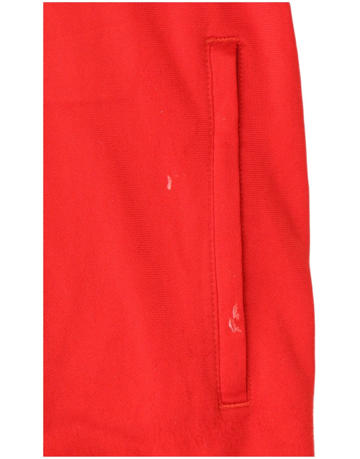 Giacca superiore della tuta da ragazzo ADIDAS 13-14 anni Poliestere color block rosso