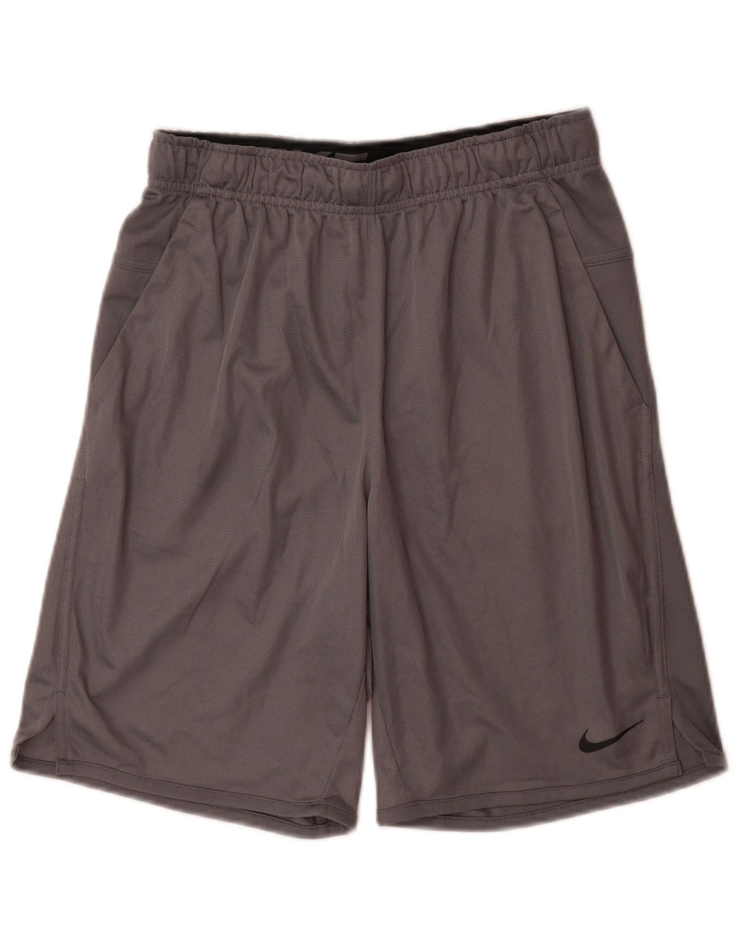 Pantaloncini sportivi Nike Dri Fit da uomo piccoli in poliestere grigio