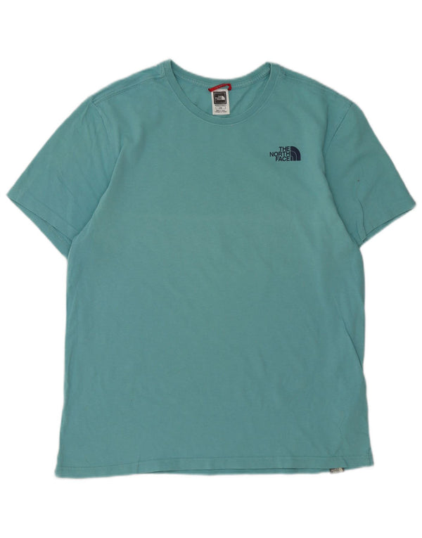 T-shirt grafica da uomo The North Face Top Large in cotone turchese