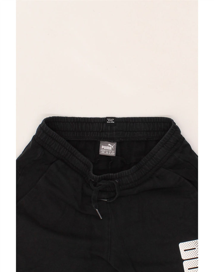 PUMA Boys Graphic Sport Shorts 9-10 Years Medium  Black Cotton Vintage Puma and Second-Hand Puma from Messina Hembry 