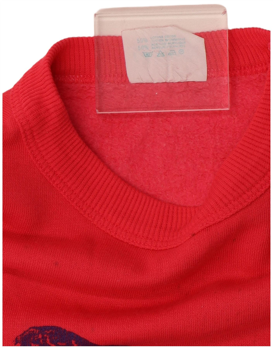 Felpa grafica da uomo vintage in cotone rosa medio