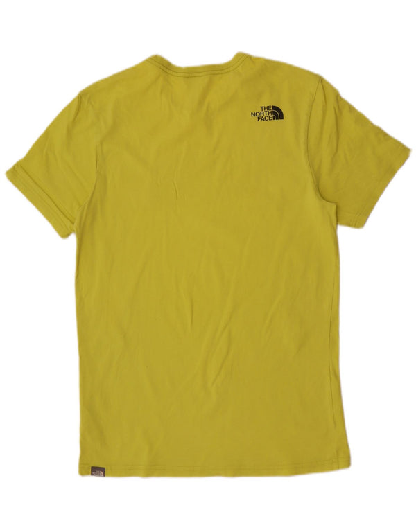 T-shirt grafica da uomo The North Face Top Small in cotone giallo