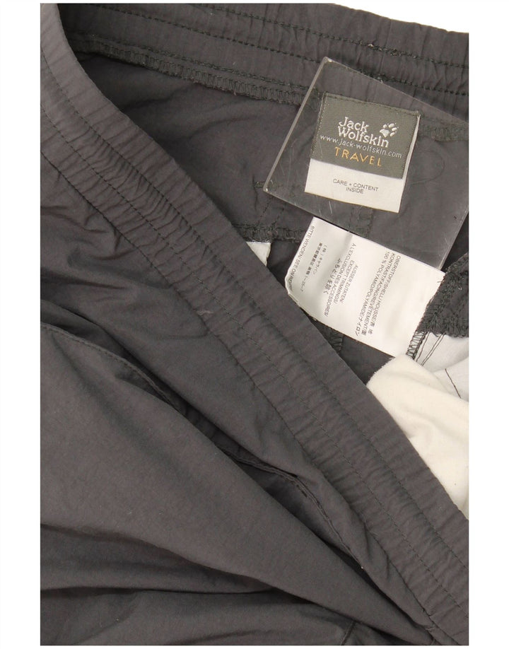 Pantaloni da tuta Capri da donna Jack Wolfskin UK 14 Colorblock grigio medio