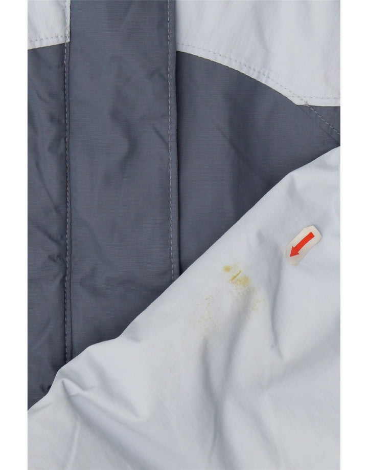 COLUMBIA Womens Windbreaker Jacket UK 14 Medium Blue Colourblock Nylon Vintage Columbia and Second-Hand Columbia from Messina Hembry 