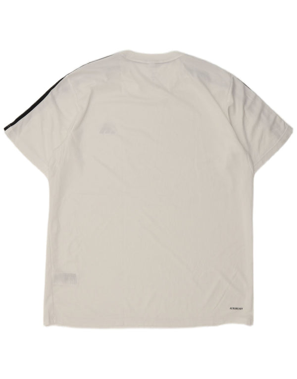 T-shirt Adidas Aeroready da uomo Top XL poliestere bianco