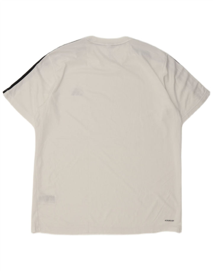 T-shirt Adidas Aeroready da uomo Top XL poliestere bianco