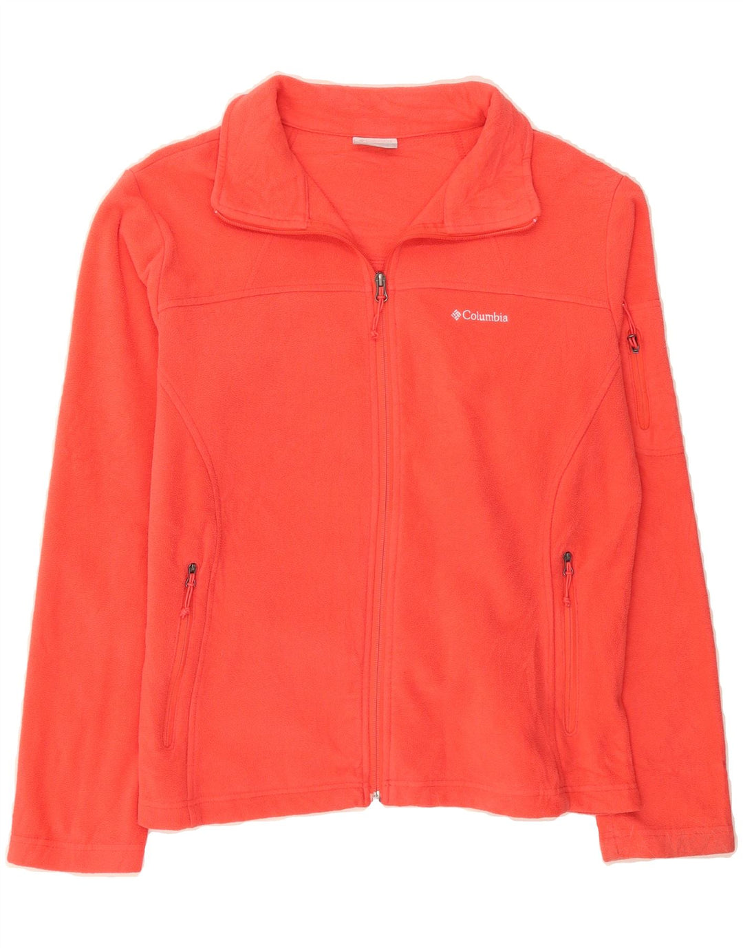 COLUMBIA Womens Fleece Jacket UK 18 XL Orange Polyester Vintage Columbia and Second-Hand Columbia from Messina Hembry 