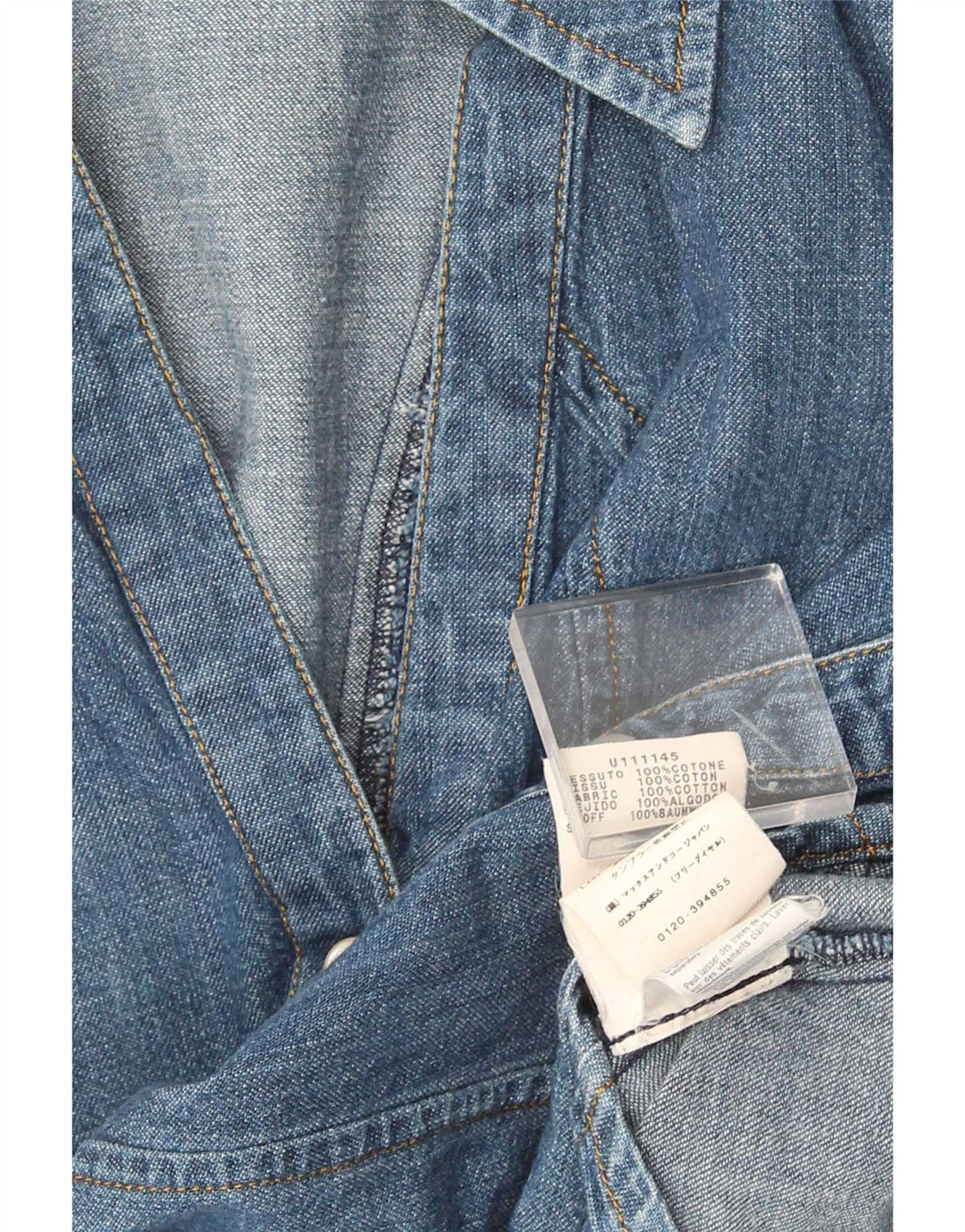 Max & Co. Camicia in denim da donna UK 8 piccolo cotone blu
