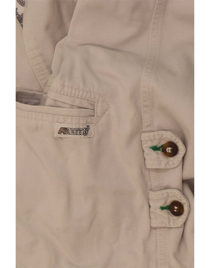Giacca blazer vintage da uomo a 2 bottoni UK 40 grande bianca