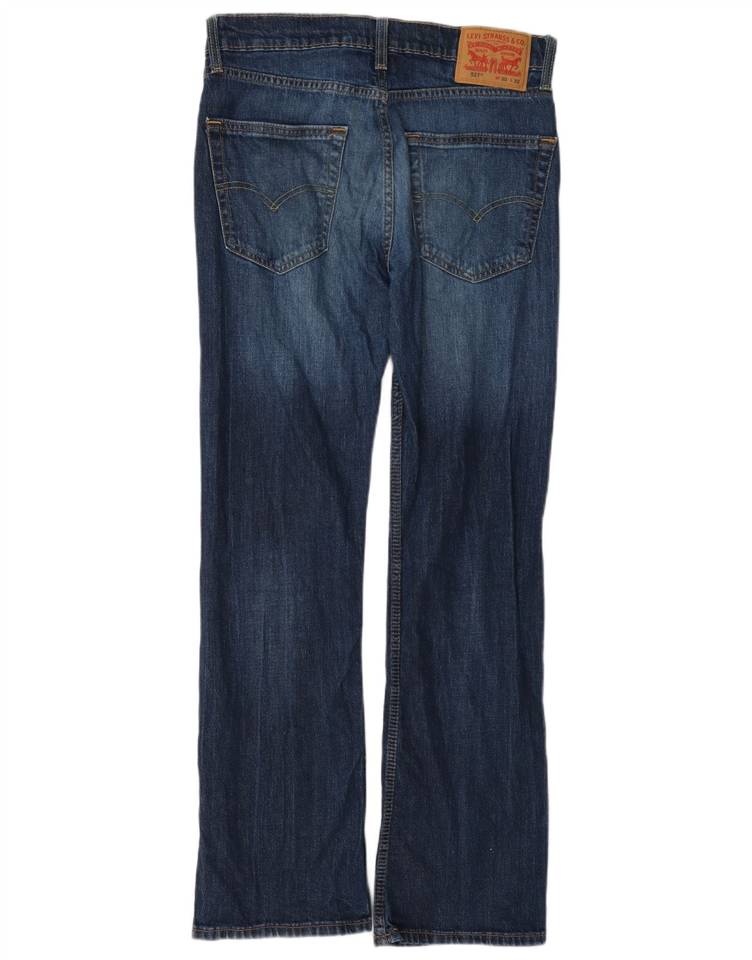 Levi's Uomo 527 Jeans Bootcut W30 L32 Cotone Blu
