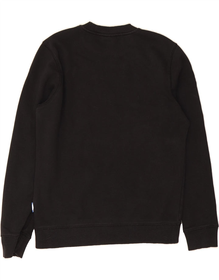 NAPAPIJRI Mens Sweatshirt Jumper Small Black Cotton Vintage Napapijri and Second-Hand Napapijri from Messina Hembry 