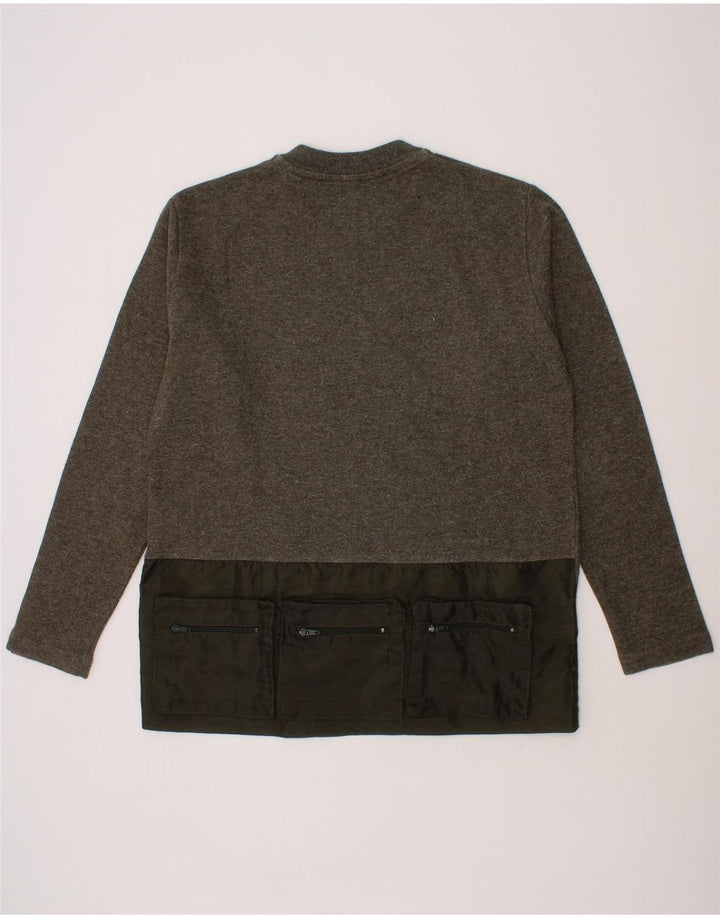 GUESS Boys Sweatshirt Jumper 9-10 Years Grey Acrylic Vintage Guess and Second-Hand Guess from Messina Hembry 