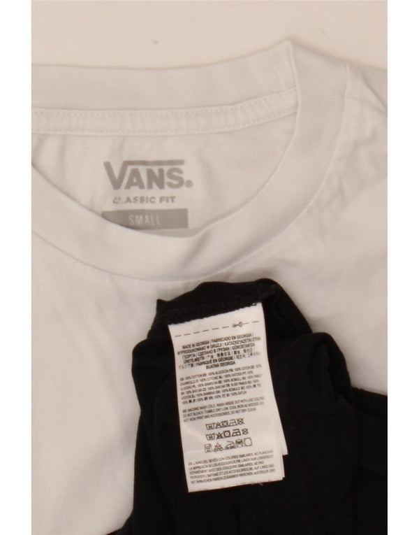T-shirt da uomo Vans Classic Fit Top Small in cotone color block nero