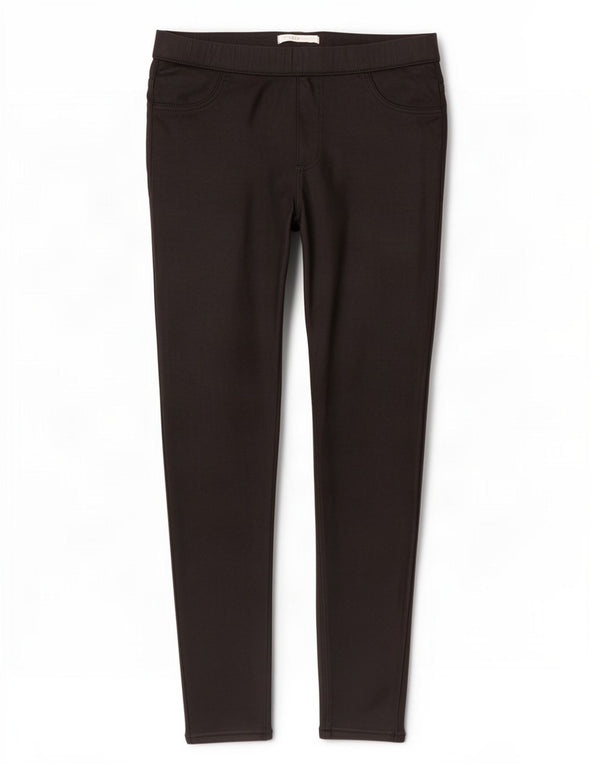 Marks & Spencer Womens Jegging Casual Trousers UK 14 Large W32 L27 Black
