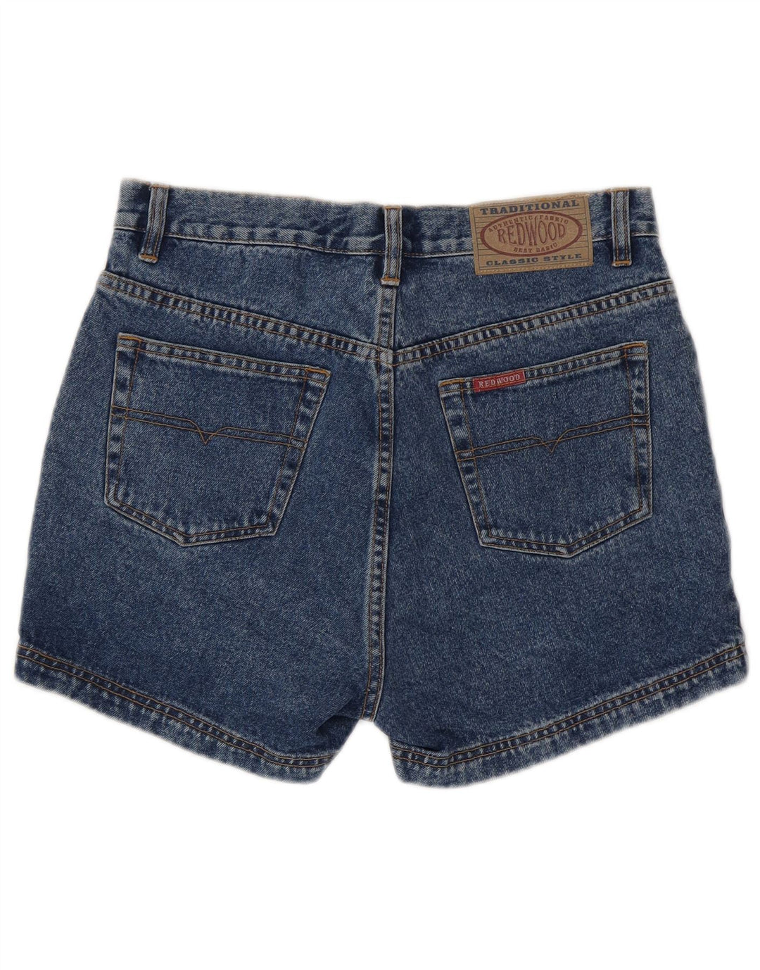 Pantaloncini di jeans da donna REDWOOD W32 grande cotone blu