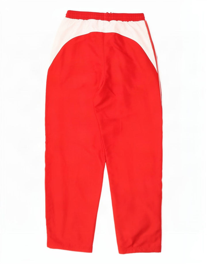 Pantaloni da tuta da uomo Umbro in poliestere color block rosso medio