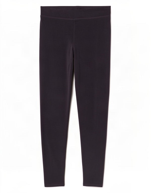 Leggings in velluto da donna Marks & Spencer UK 18 XL cotone blu navy