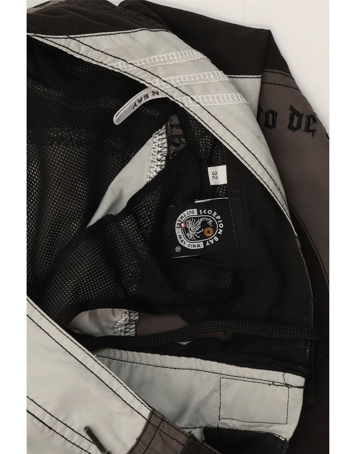 SCORPION BAY Pantaloncini da bagno grafici da uomo Marrone medio Blocco colore