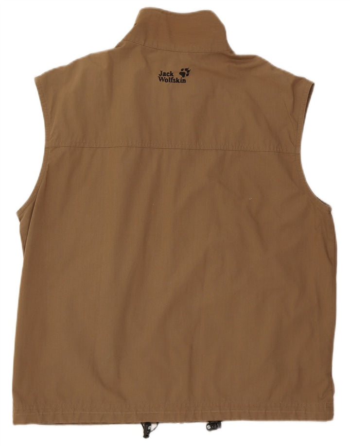 Gilet da uomo Jack Wolfskin UK 40 Large Marrone Poliestere