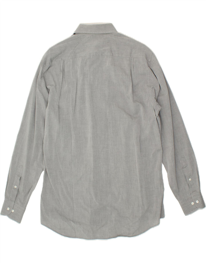 HUGO BOSS Mens Shirt Size 40 15 3/4 Medium Grey Cotton Vintage Hugo Boss and Second-Hand Hugo Boss from Messina Hembry 