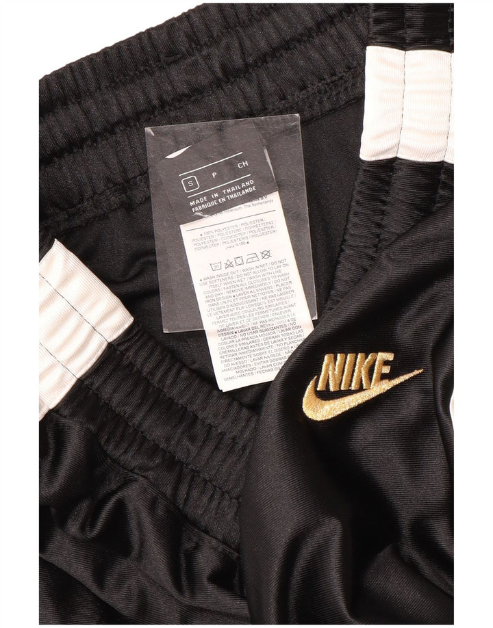 Pantaloni della tuta da donna Nike UK 10 Small Nero Colourblock Poliestere