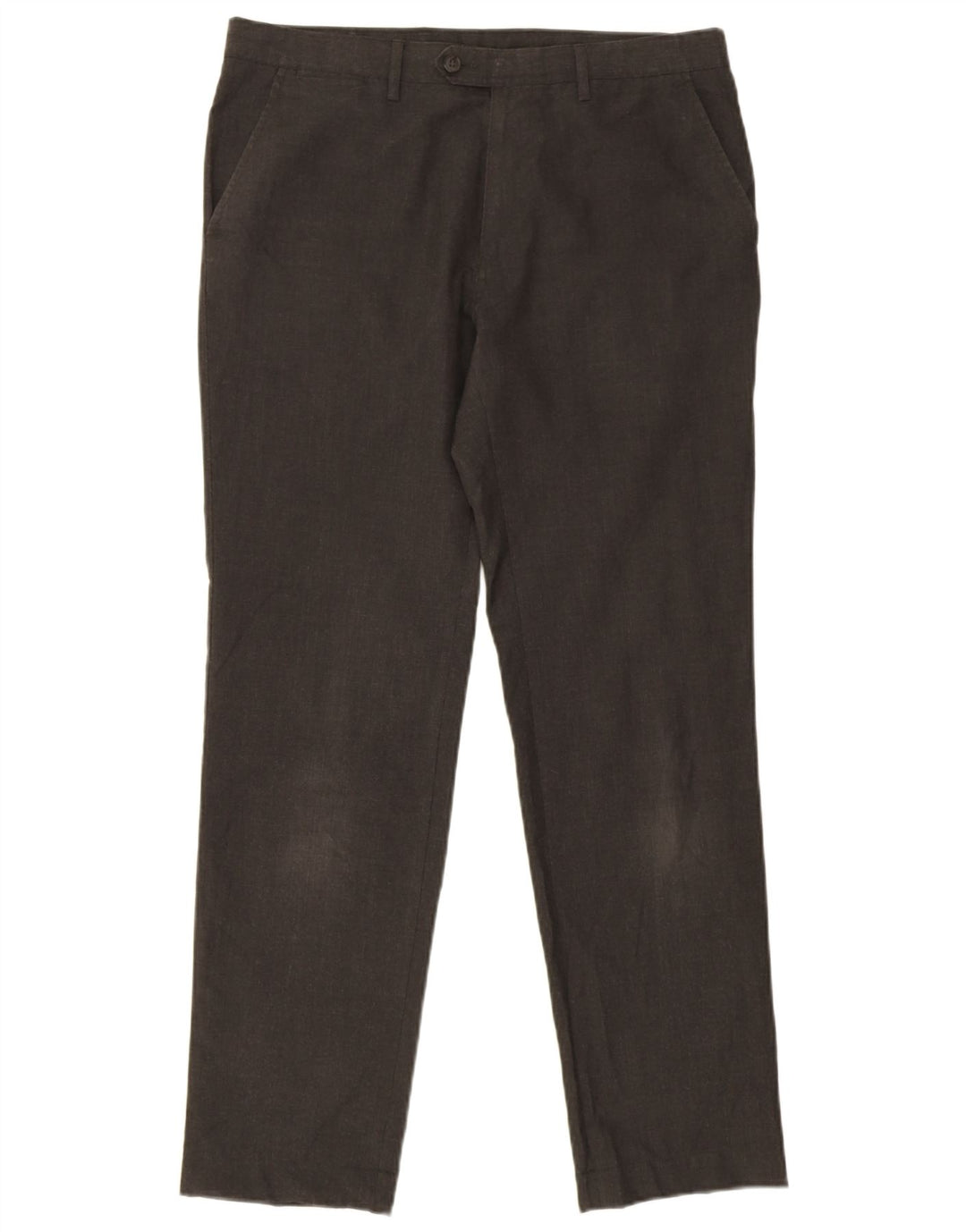 Pantaloni chino slim fit da uomo Marks & Spencer W34 L31 pied de poule grigio