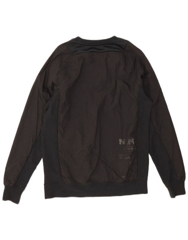 Nike Mens Graphic Sweatshirt Jumper Small Black Polyamide