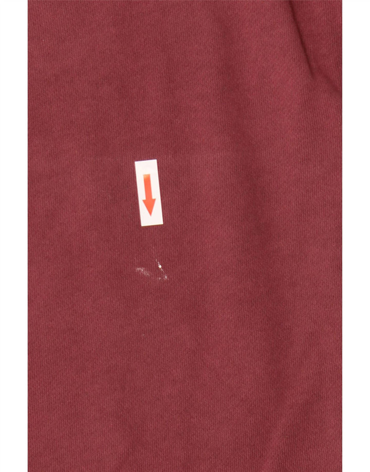 Felpa da uomo White Stuff Maglione grande in cotone bordeaux