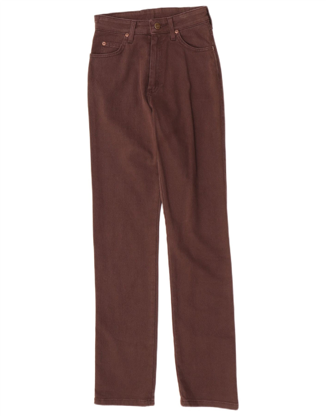 Jeans dritti da donna Lee W27 L31 cotone marrone