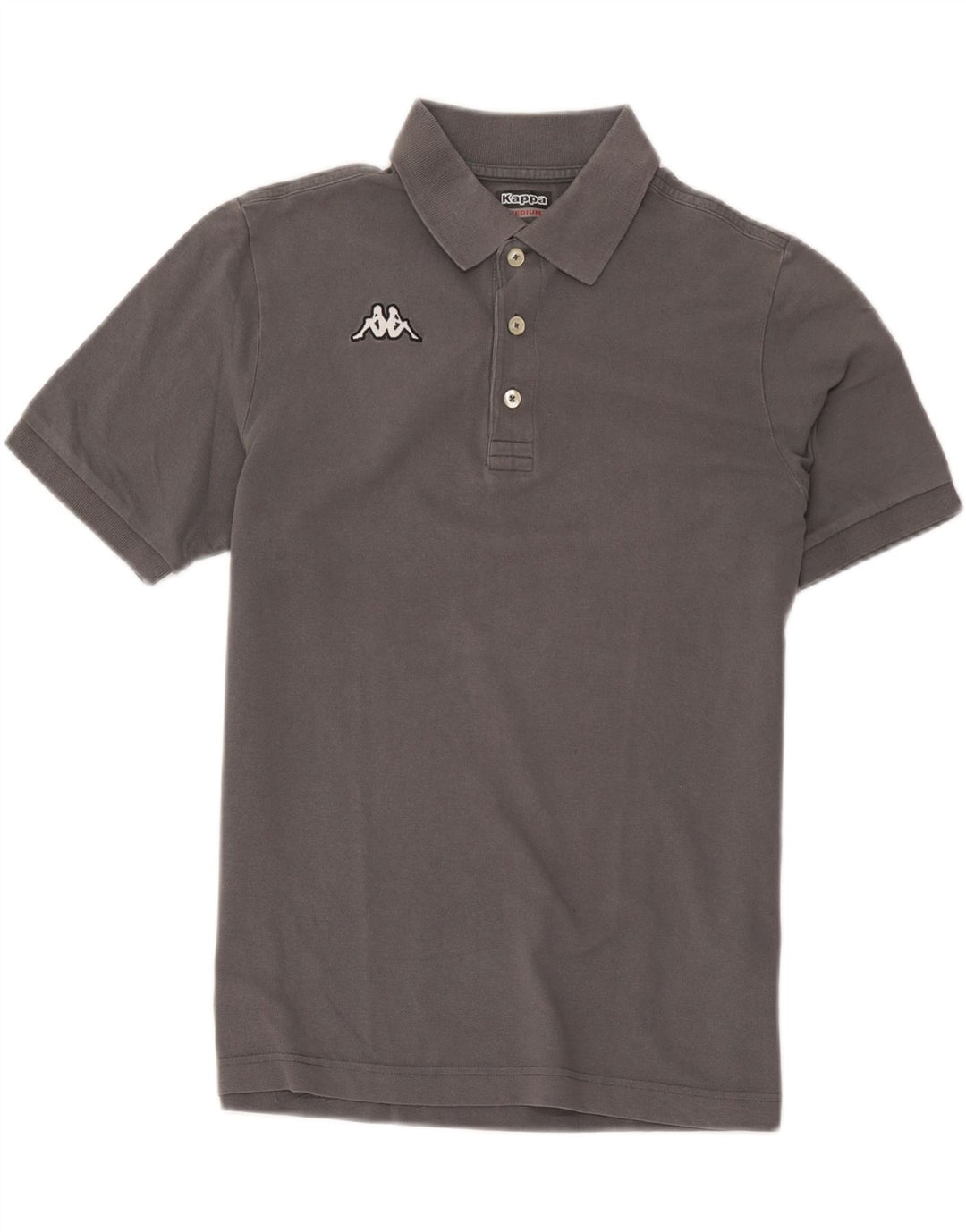 Polo Kappa Uomo In Cotone Grigio Medio