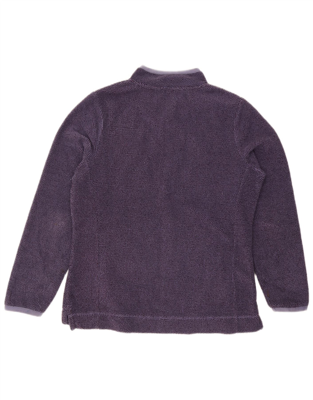 Felpa con collo con zip da donna Weird Fish UK 12 Poliestere viola medio