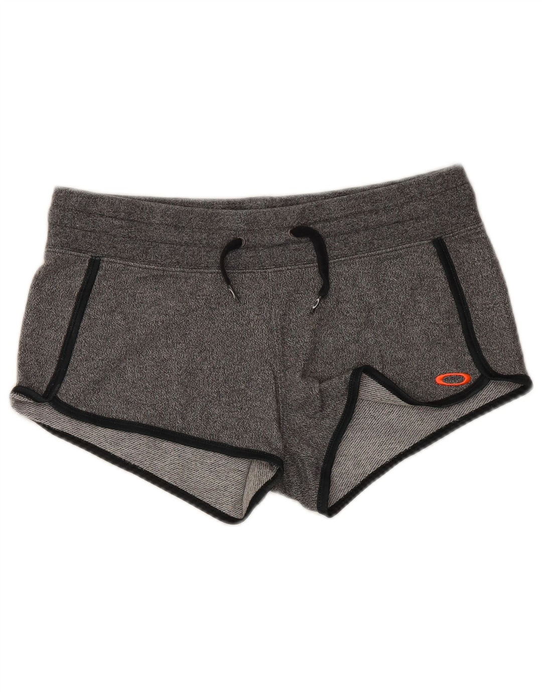 Pantaloncini sportivi vintage da donna UK 14 grigio medio chiazzato