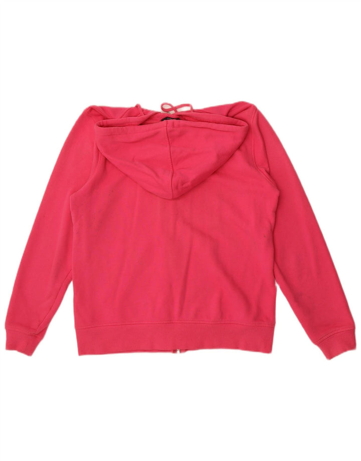 Maglione con cappuccio e zip da donna Marks & Spencer UK 12 Cotone rosa medio