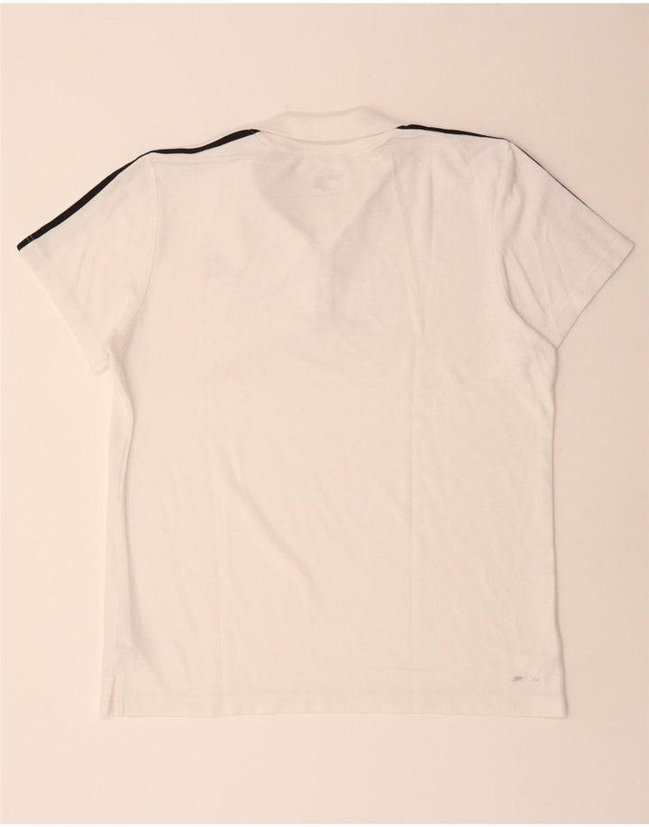 Polo Adidas Climalite da uomo XL in poliestere bianco